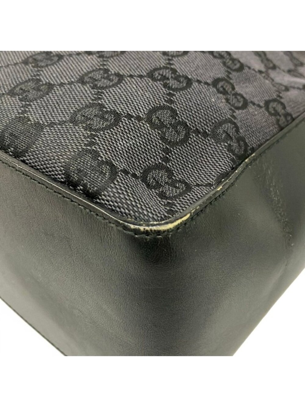 Gucci Handbag GG Pattern Black Leather - Picture 6 of 11